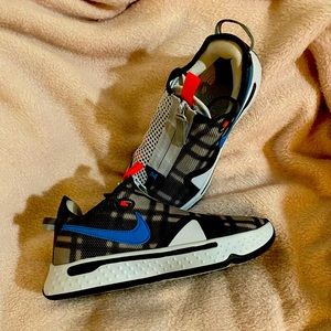 Nike Shoes | Nike Pg 4 Football Grey
Laser Blue Cd5079-002 Us Men's Size...